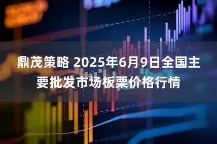 鼎茂策略 2025年6月9日全国主要批发市场板栗价格行情